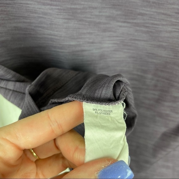 Prana purple long sleeve emblem top - Picture 6 of 8